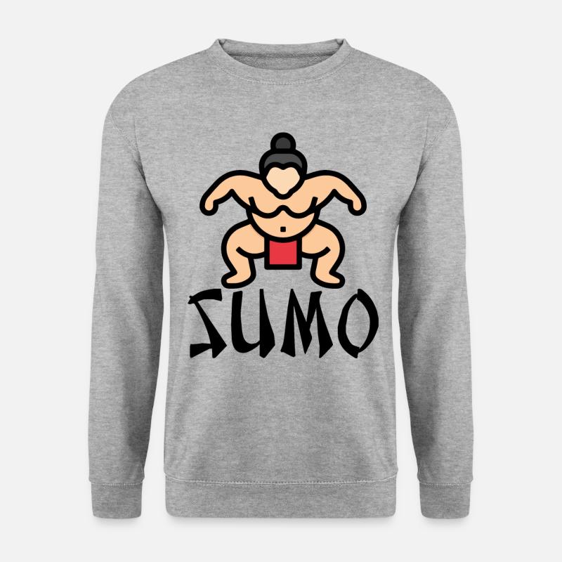 Sumo - Unisex Pullover - Weißgrau meliert