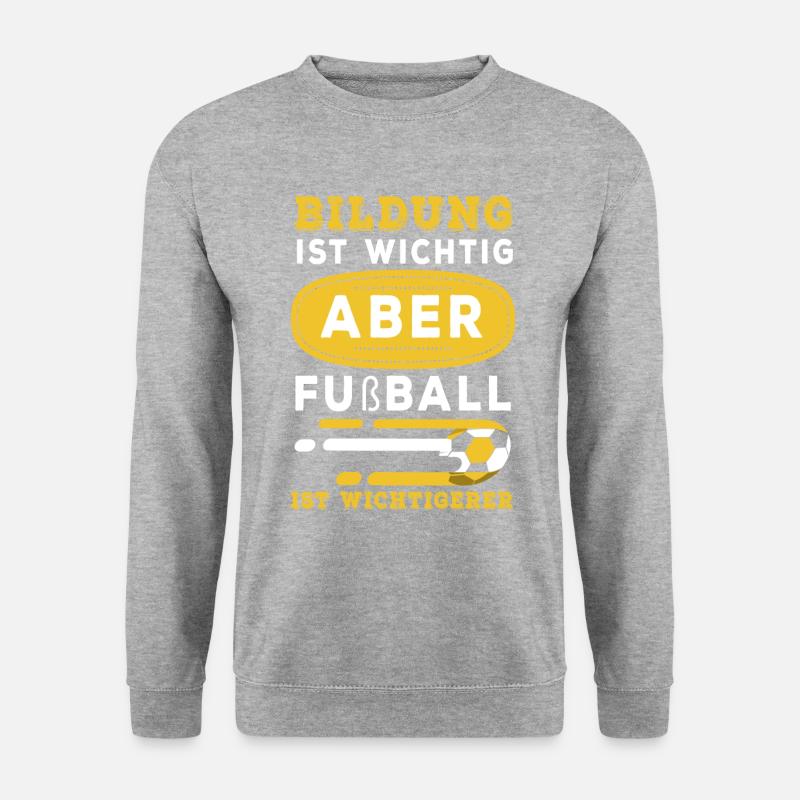 Fliegeneden Fußball - Fußball - Unisex Pullover - Weißgrau meliert