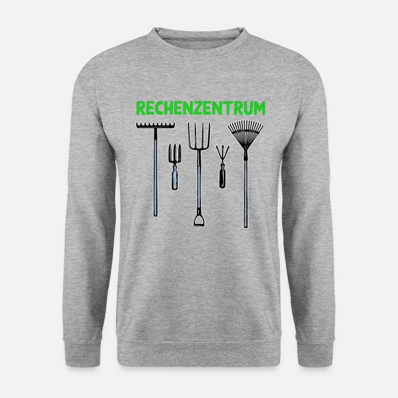 Rechenzentrum - Gärtner - Unisex Pullover - Weißgrau meliert