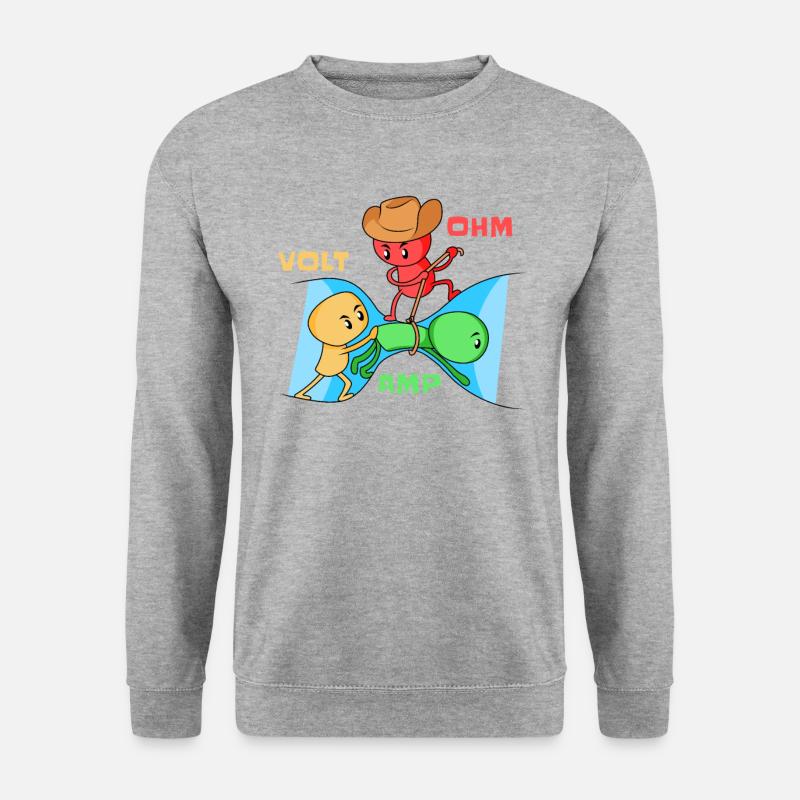 Volt Ohm Amp - Physics - Unisex Sweatshirt - salt & pepper