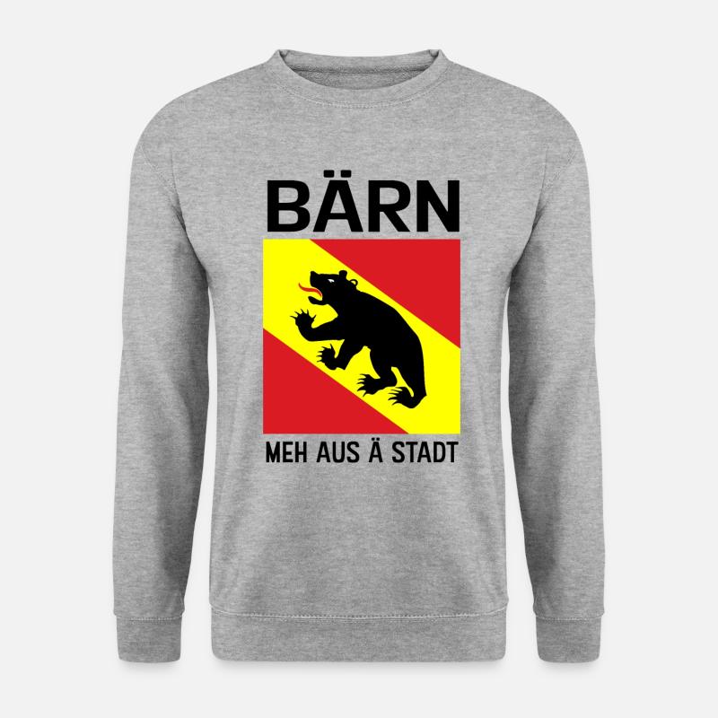 Bern - Unisex Pullover - Weißgrau meliert