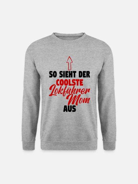 Lokführerin Eisenbahnerin Eisenbahn Schaffnerin - Unisex Pullover - Weißgrau meliert
