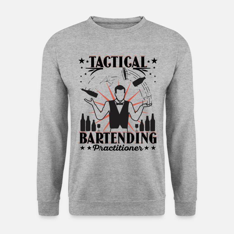 Tactical Bartending Practicioner - Unisex Pullover - Weißgrau meliert