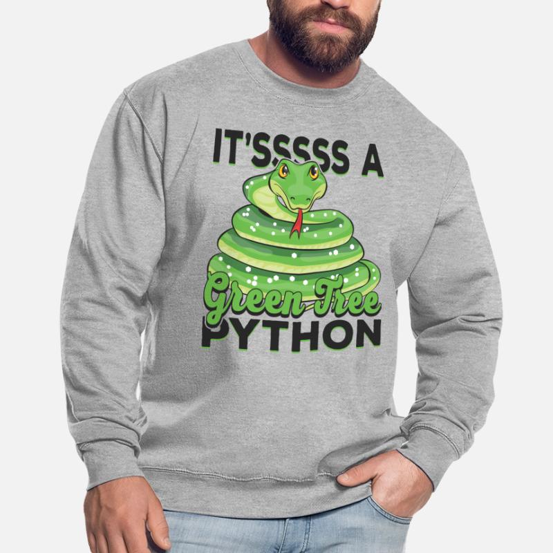 It'sssss a Green Tree Python Unisex Sweatshirt