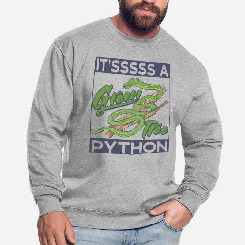 It'sssss a Green Tree Python Unisex Sweatshirt