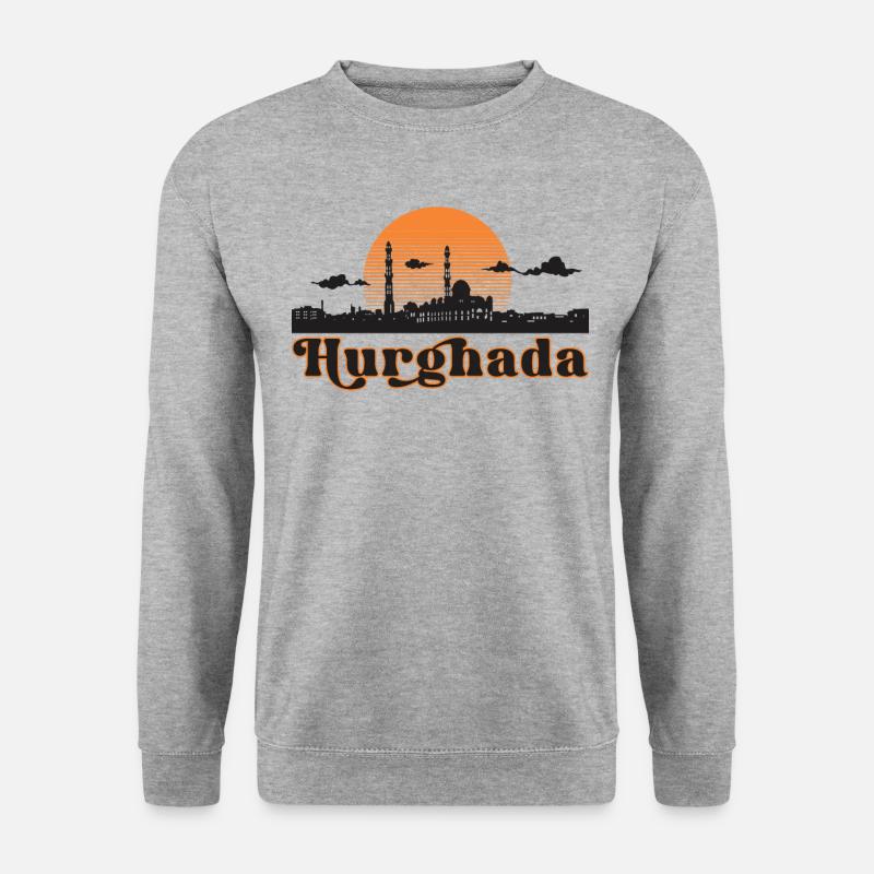 Hurghada - Unisex Pullover - Weißgrau meliert