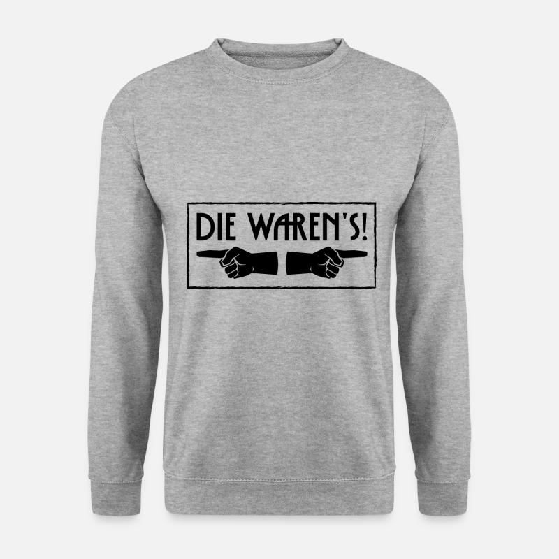 Die waren's - Unisex Pullover - Weißgrau meliert