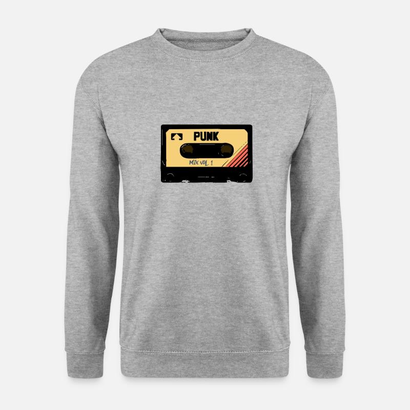 punk oldschool punker punkrock - Unisex Pullover - Weißgrau meliert
