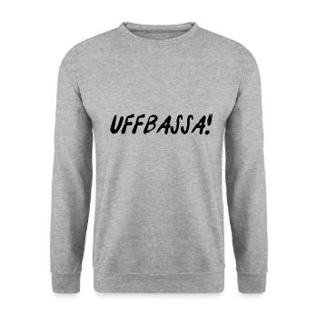 Ländle Schwaben I Stuttgart Schwabenland Geschenk - Unisex Pullover - Weißgrau meliert - Vorne - Alina (178cm) & Michal (187cm)