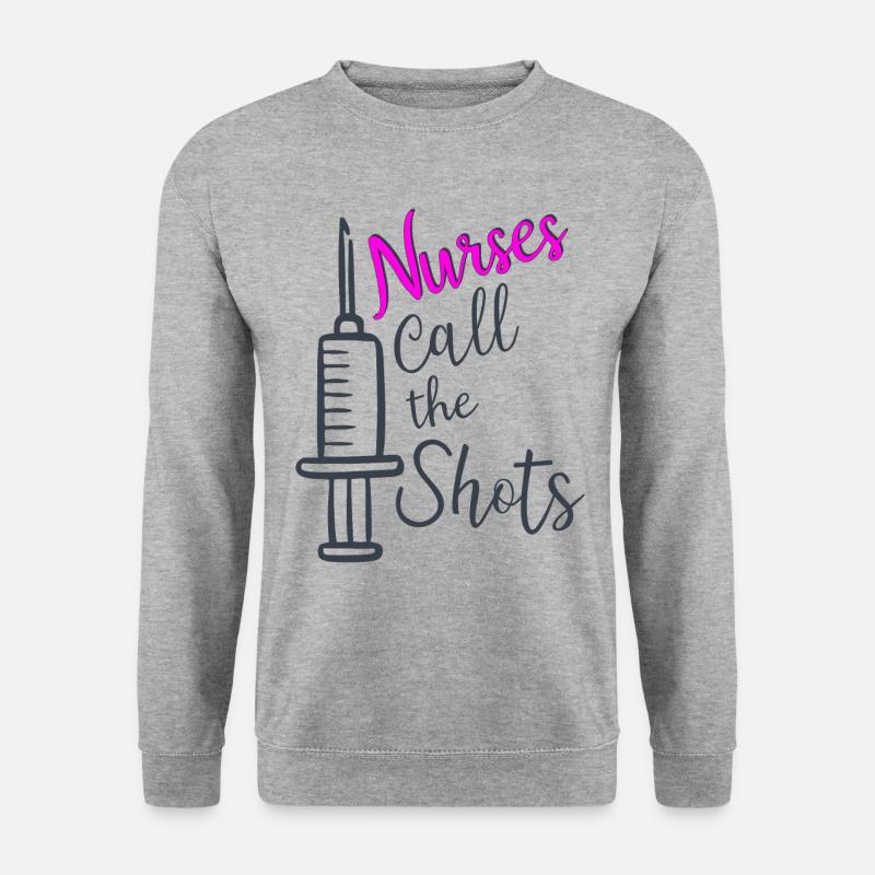 Krankenschwester lustiges Shirt - Unisex Pullover - Weißgrau meliert