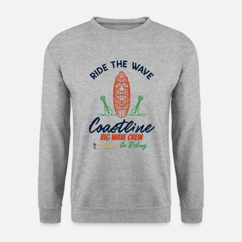 coastline tikki - Unisex Pullover - Weißgrau meliert