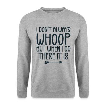 Ich jauchze nicht immer, aber wenn ich es tue, ist es - Unisex Pullover - Weißgrau meliert - Vorne - Alina (178cm) & Michal (187cm)