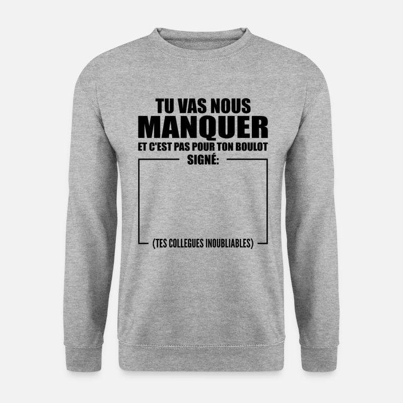 Departure Personalized Co-worker Signed - Unisex Sweatshirt - salt & pepper