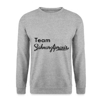 zahnarzt - Unisex Pullover - Weißgrau meliert - Vorne - Alina (178cm) & Michal (187cm)