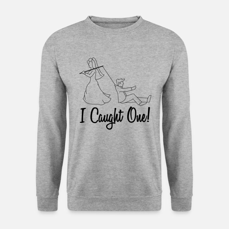 Hochzeit Brautpaar Geschenk Braut Bräutigam Heirat - Unisex Pullover - Weißgrau meliert