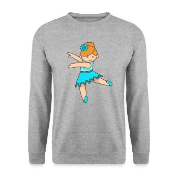 ballet - Unisex Sweatshirt - salt & pepper - Front - Alina (178cm) & Michal (187cm)