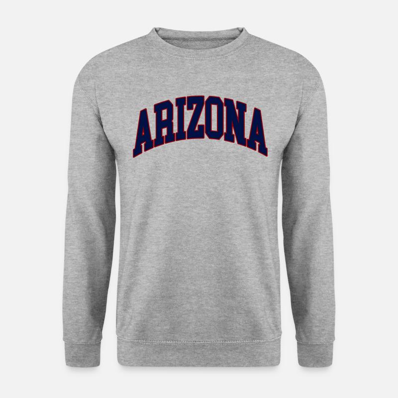 arizona - Unisex Pullover - Weißgrau meliert