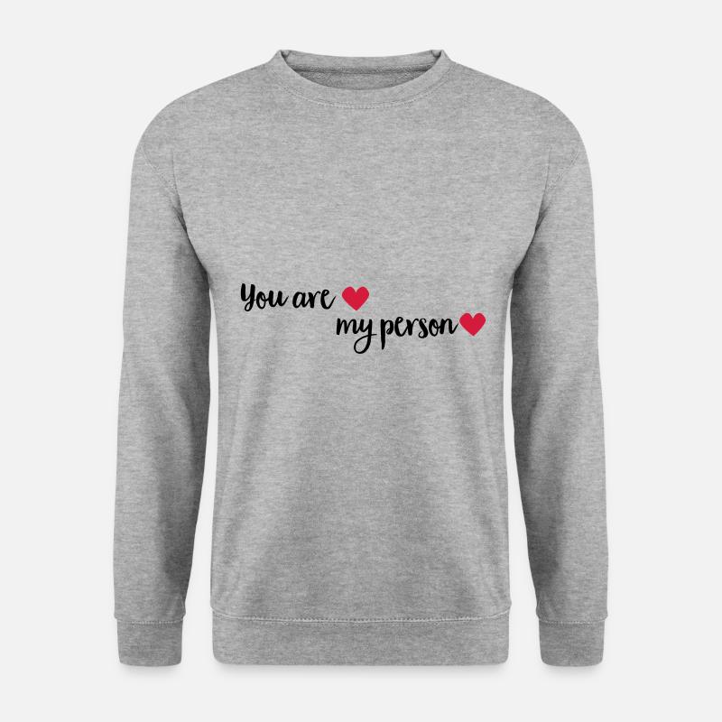 myperson - Unisex Pullover - Weißgrau meliert