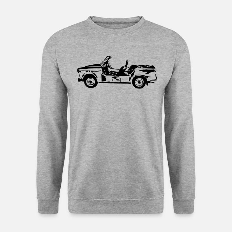 Trabant Kübel Tramp Trabi - Unisex Pullover - Weißgrau meliert