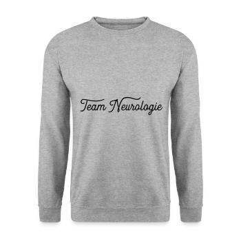 teamneuro - Unisex Sweatshirt - salt & pepper - Front - Alina (178cm) & Michal (187cm)