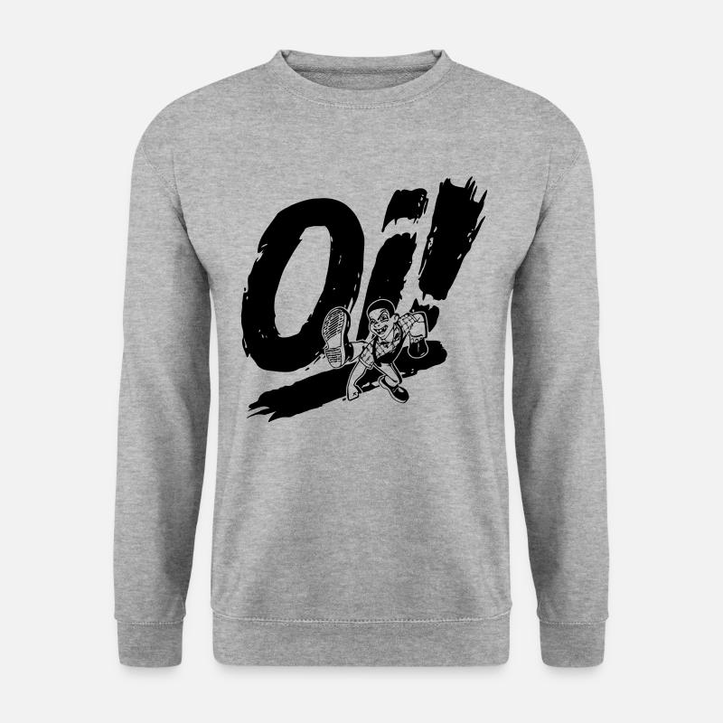 Oi! - Dancing Skinhead (black) - Unisex Sweatshirt - salt & pepper