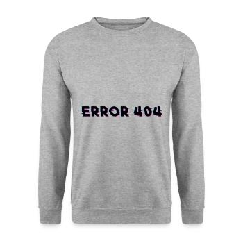 internet error 404 - Internet Error 404 - Unisex Sweatshirt - salt & pepper - Front - Alina (178cm) & Michal (187cm)