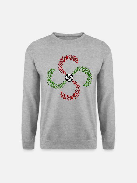 Croix du Pays Basque - Sweat-shirt Unisexe - gris chiné