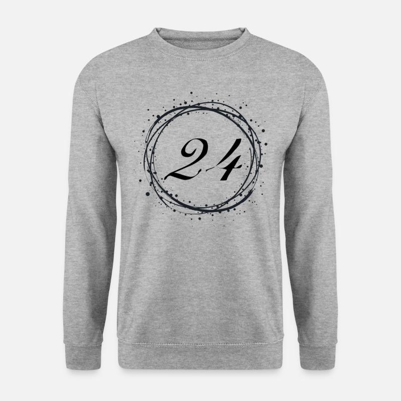 24 - Sweat-shirt Unisexe - gris chiné