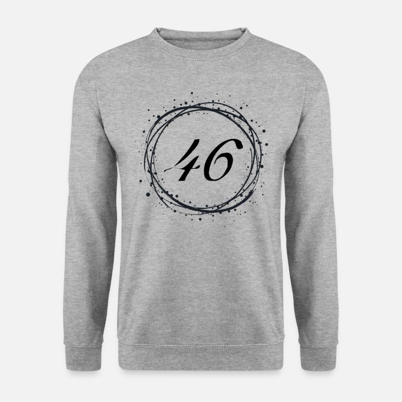 46 - Unisex Pullover - Weißgrau meliert