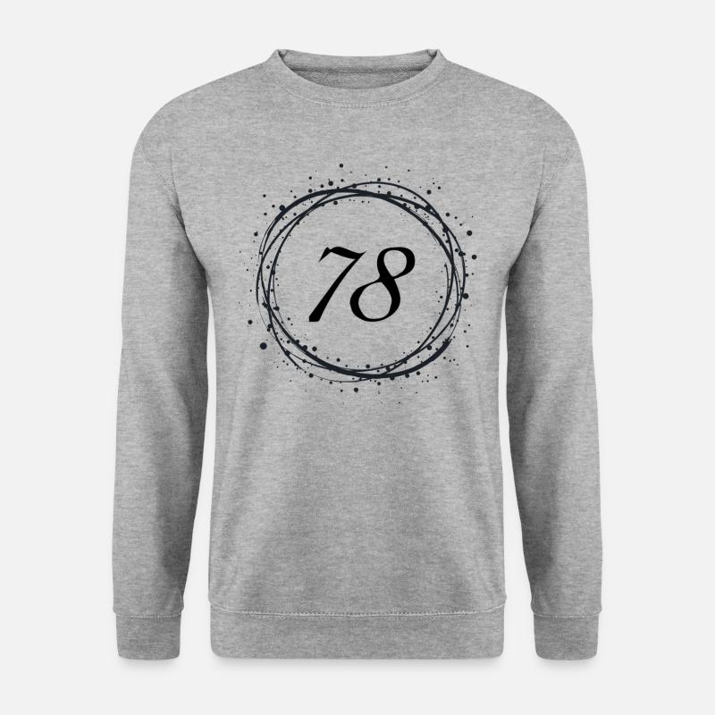 78 - Unisex Pullover - Weißgrau meliert