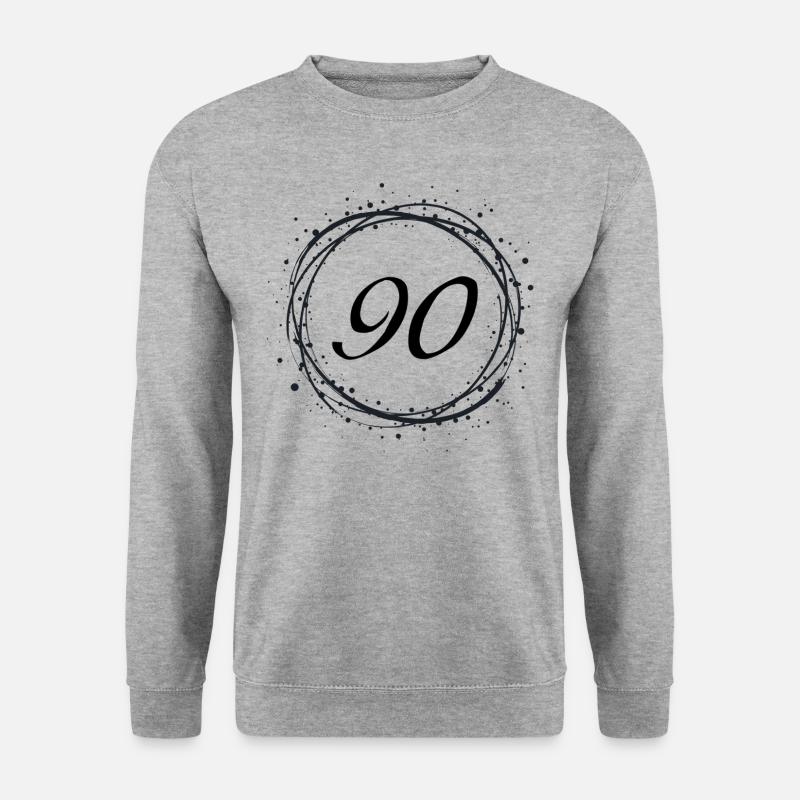 90 - Unisex Pullover - Weißgrau meliert
