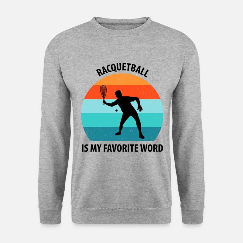 Racqueetball - Unisex Pullover - Weißgrau meliert