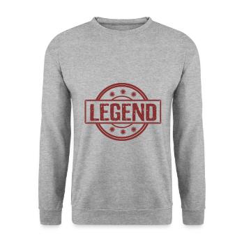 Legend in red - Legend in red - Unisex Sweatshirt - salt & pepper - Front - Alina (178cm) & Michal (187cm)