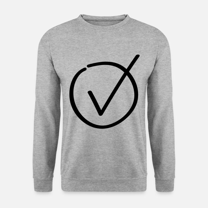 hook symbol icon - Unisex Sweatshirt - salt & pepper