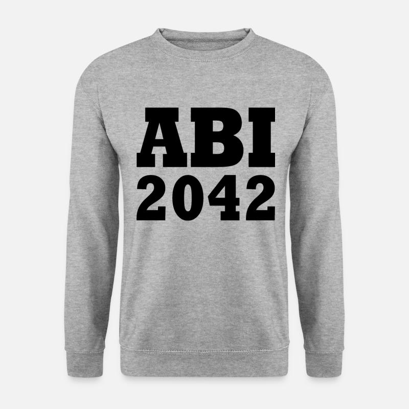Abi 2042 - Unisex Pullover - Weißgrau meliert