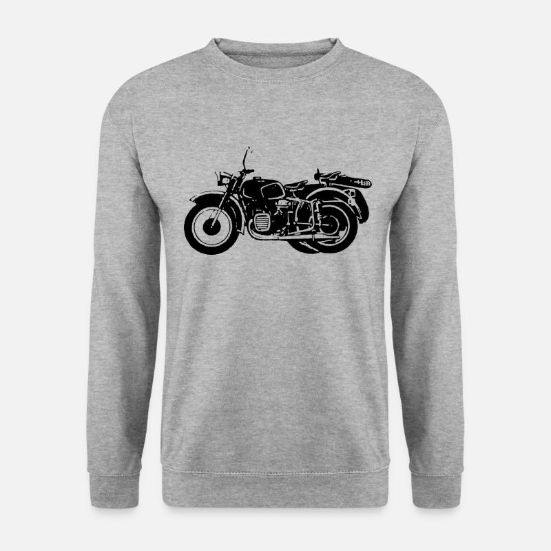 Dnepr MT12 Russisches Mot - Unisex Pullover - Weißgrau meliert