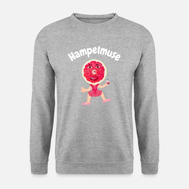 Hampelmuse - Unisex Pullover - Weißgrau meliert