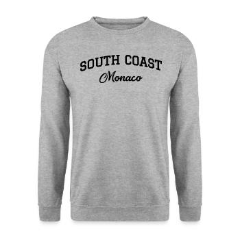 SÜDKÜSTE Monaco - Unisex Pullover - Weißgrau meliert - Vorne - Alina (178cm) & Michal (187cm)