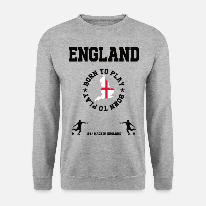 England - Unisex Pullover - Weißgrau meliert