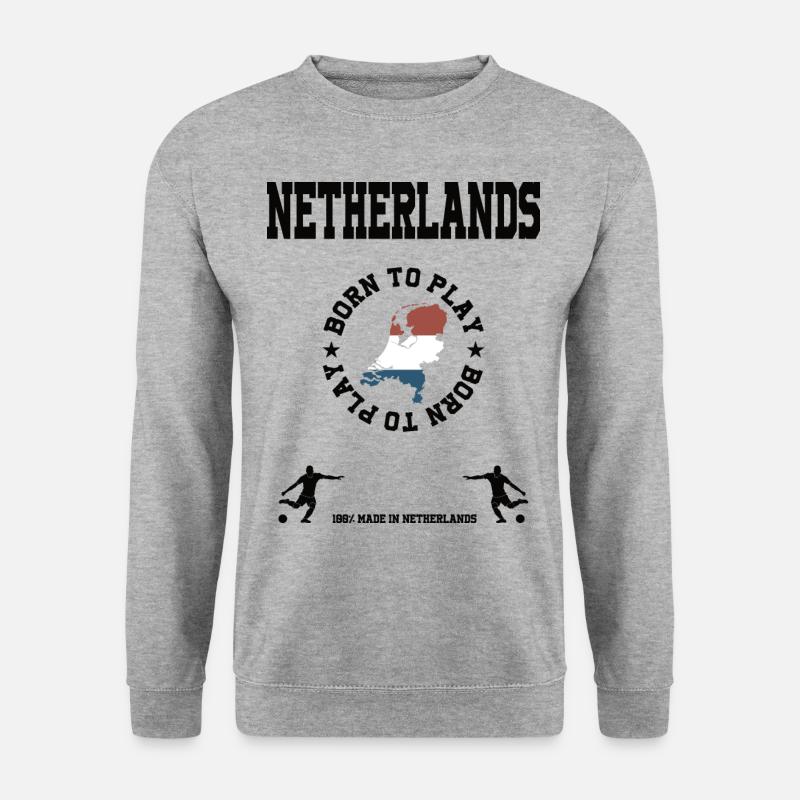 Holland - Unisex Pullover - Weißgrau meliert