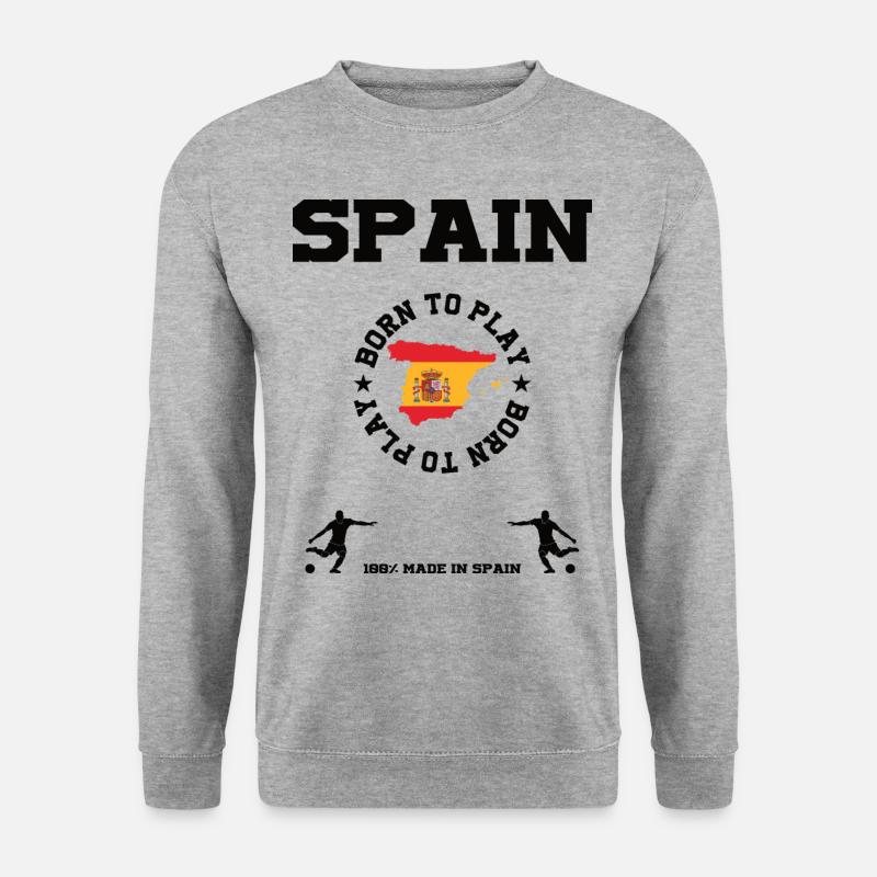 Spanien - Unisex Pullover - Weißgrau meliert