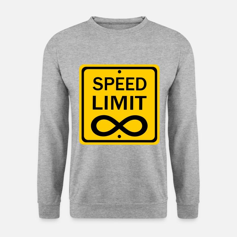 Speed Limit - Unisex Pullover - Weißgrau meliert