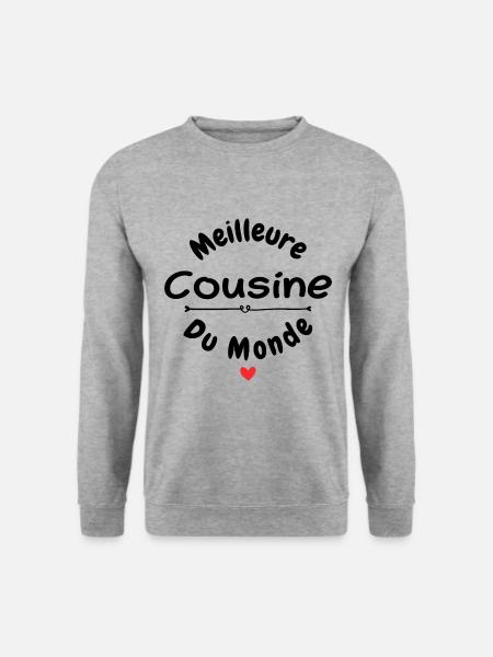 Meilleure cousine du monde - Sweat-shirt Unisexe - gris chiné