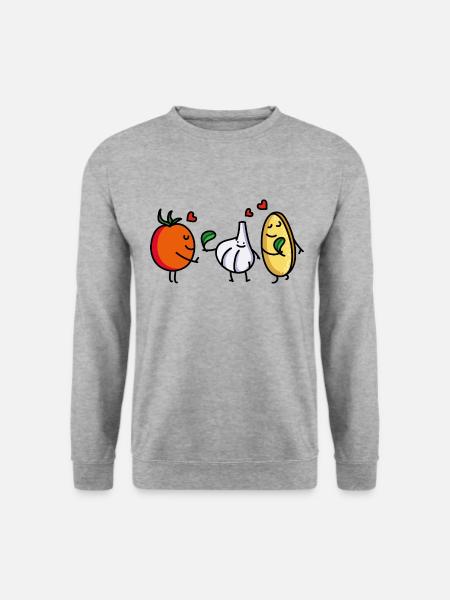 Funny bruschetta friends (b) - Unisex Sweatshirt - salt & pepper