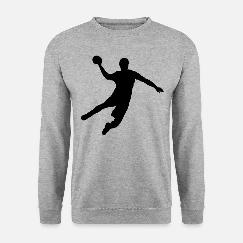 Handball - Unisex Pullover - Weißgrau meliert