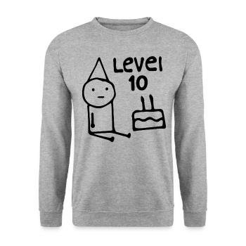 10th Birthday Party 10 Years Old Birthday Teens - Unisex Sweatshirt - salt & pepper - Front - Alina (178cm) & Michal (187cm)