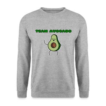Team Avocado - Unisex Sweatshirt - salt & pepper - Front - Alina (178cm) & Michal (187cm)