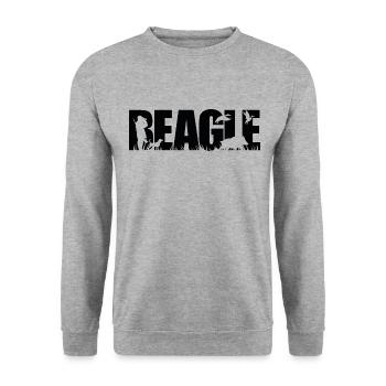 BEAGLE Hunting Dog Hunting Dogs Hunters Dogs Wilsigns - Unisex Sweatshirt - salt & pepper - Front - Alina (178cm) & Michal (187cm)