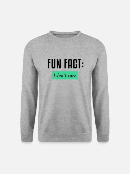 Fun Fact: I don't care - Unisex Sweatshirt - salt & pepper