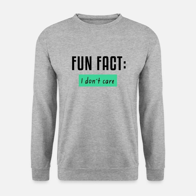 Fun Fact: I don't care - Unisex Sweatshirt - salt & pepper